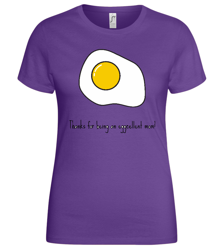 Eggcellent Design - Basic women's t-shirt_DARK PURPLE_front