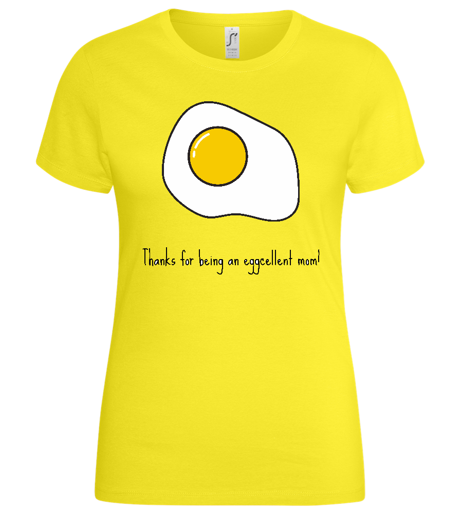 Eggcellent Design - Basic women's t-shirt_LEMON_front