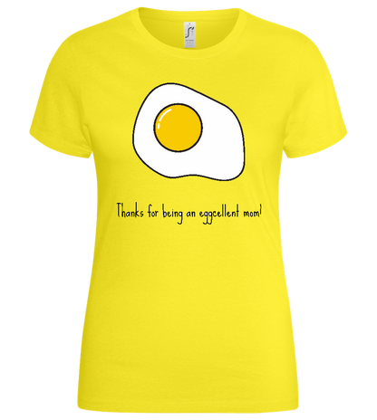 Eggcellent Design - Basic women's t-shirt_LEMON_front