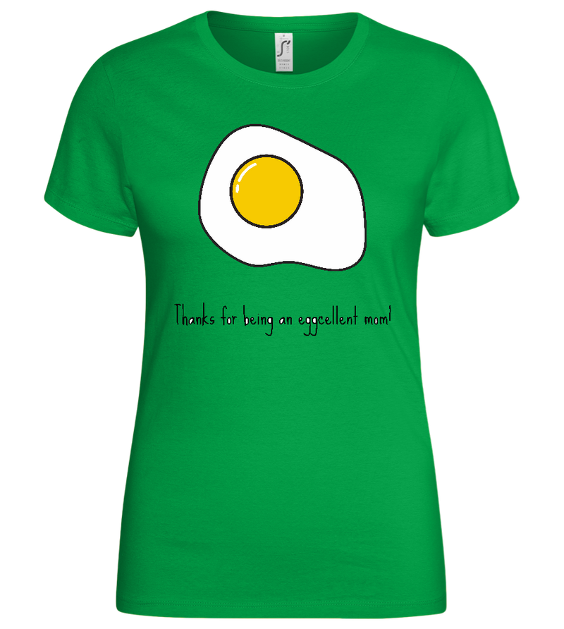 Eggcellent Design - Basic women's t-shirt_MEADOW GREEN_front