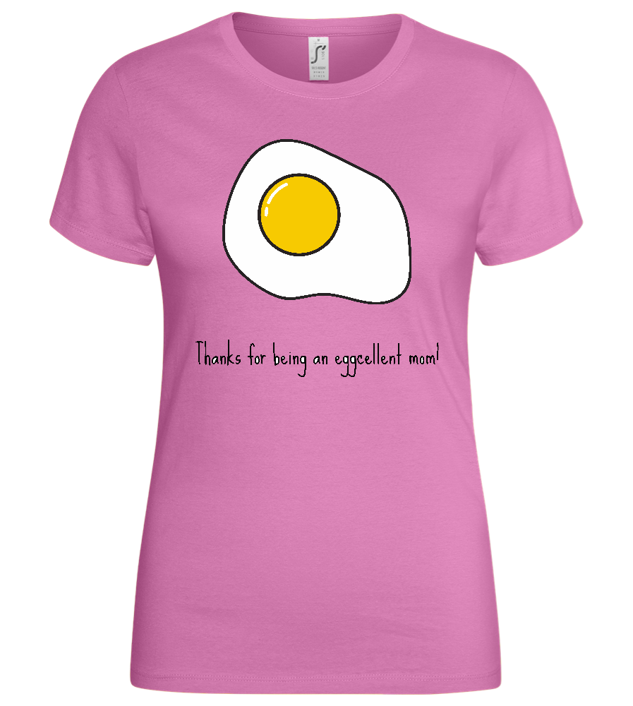 Eggcellent Design - Basic women's t-shirt_PINK ORCHID_front