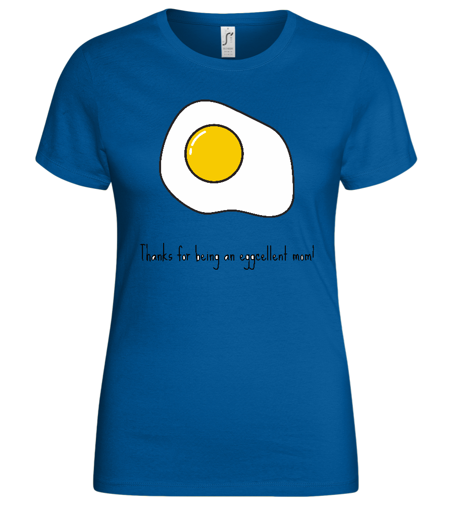 Eggcellent Design - Basic women's t-shirt_ROYAL_front