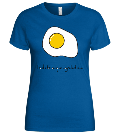 Eggcellent Design - Basic women's t-shirt_ROYAL_front