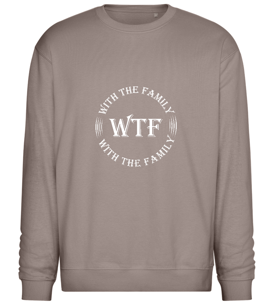 With The Family Design - Comfort Essential Unisex Sweater_CHARCOAL CHIN_front