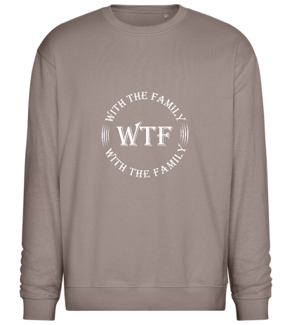 With The Family Design - Comfort Essential Unisex Sweater_CHARCOAL CHIN_front