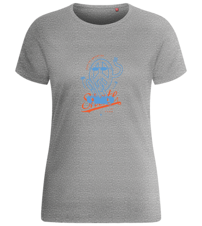 Skate Peace Design - Basic women's fitted t-shirt_ORION GREY_front