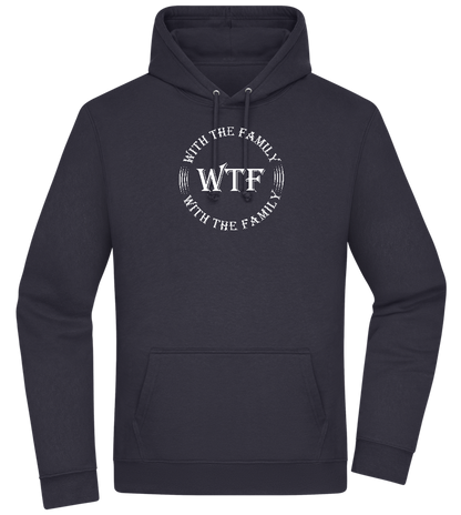 WTF With The Family Design - Premium Essential Unisex Hoodie_FRENCH NAVY_front