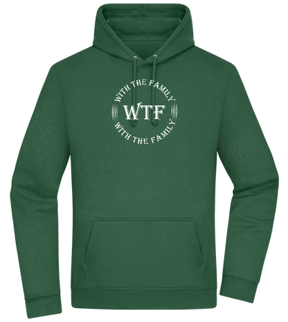 WTF With The Family Design - Premium Essential Unisex Hoodie_GREEN BOTTLE_front