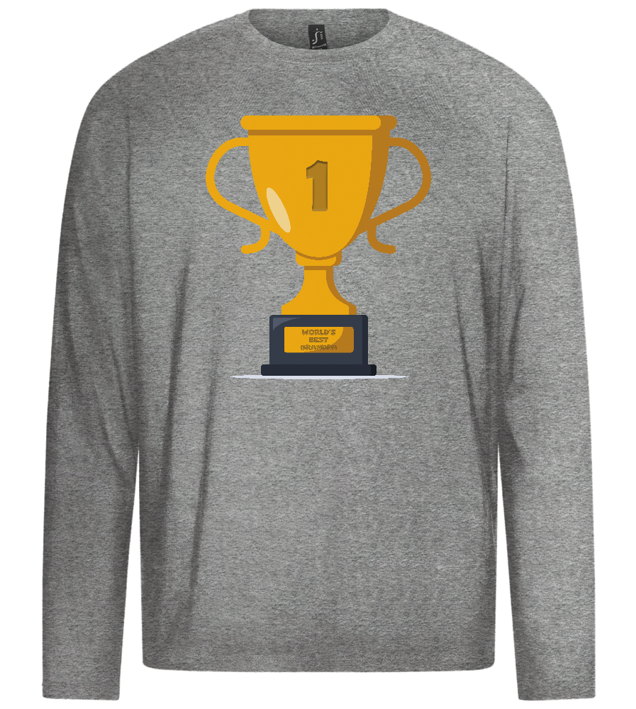 #1 Grandpa Design - Premium men's long sleeve t-shirt_ORION GREY_front