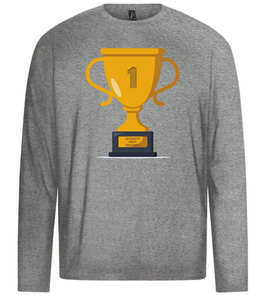 #1 Grandpa Design - Premium men's long sleeve t-shirt_ORION GREY_front