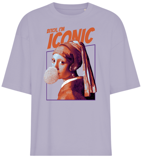 I'm Iconic Design - Premium women's oversized t-shirt_LILAK_front