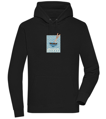 Itadakimasu Design - Premium unisex hoodie_BLACK_front