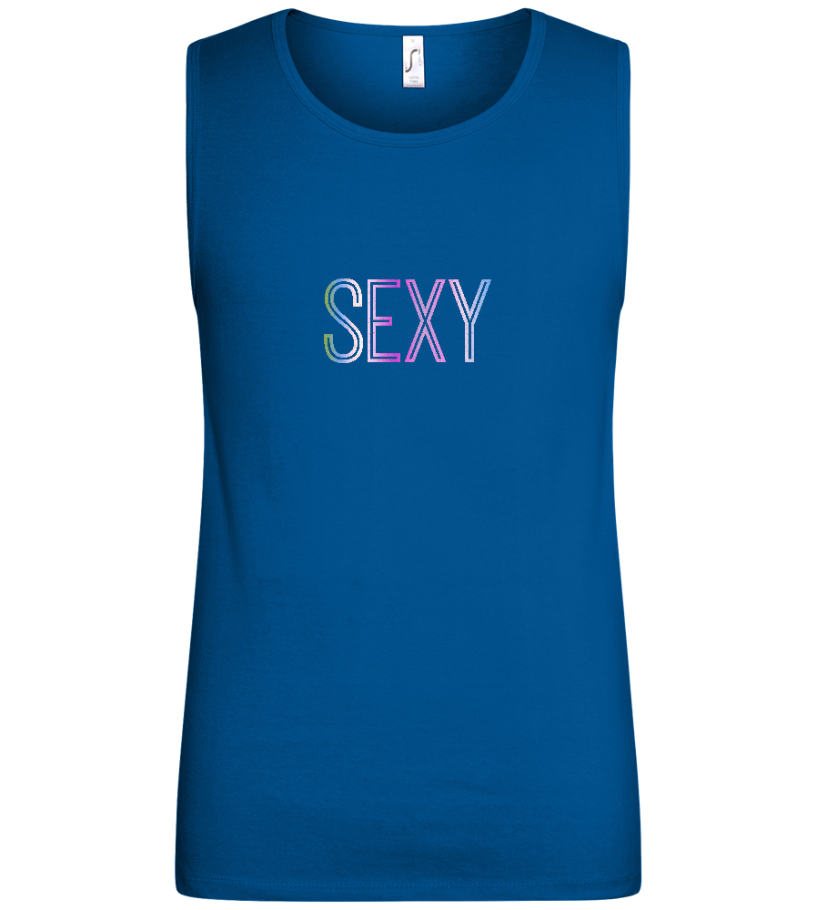 Sexy Design - Basic men's tank top_ROYAL_front