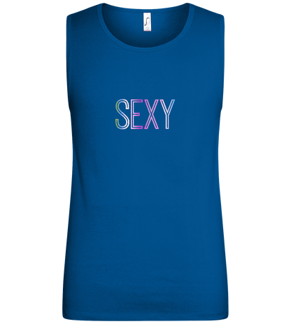 Sexy Design - Basic men's tank top_ROYAL_front