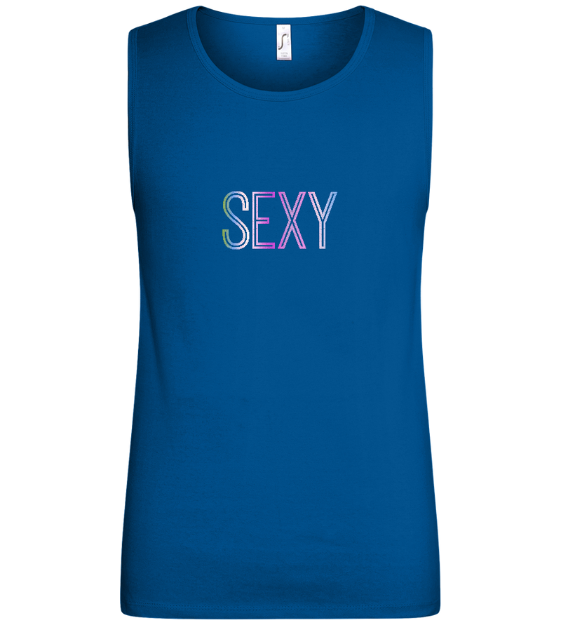 Sexy Design - Basic men's tank top_ROYAL_front