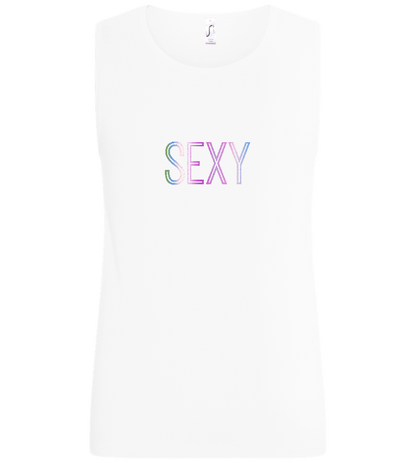 Sexy Design - Basic men's tank top_WHITE_front