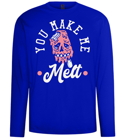 You Make Me Melt Ice Cream Design - Comfort men's long sleeve t-shirt_OVERSEAS_front