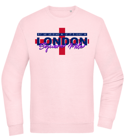 Square Mile Design - Comfort Essential Unisex Sweater_LIGHT PEACH ROSE_front