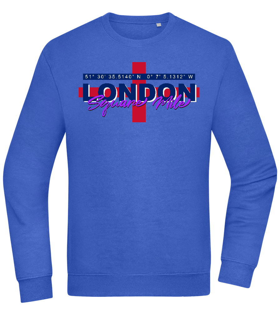 Square Mile Design - Comfort Essential Unisex Sweater_ROYAL_front