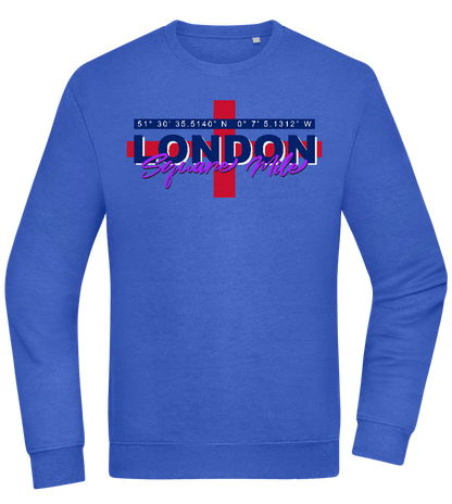 Square Mile Design - Comfort Essential Unisex Sweater_ROYAL_front