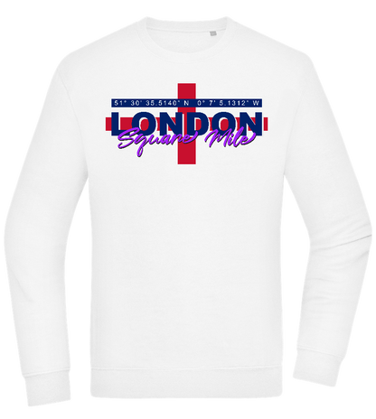 Square Mile Design - Comfort Essential Unisex Sweater_WHITE_front