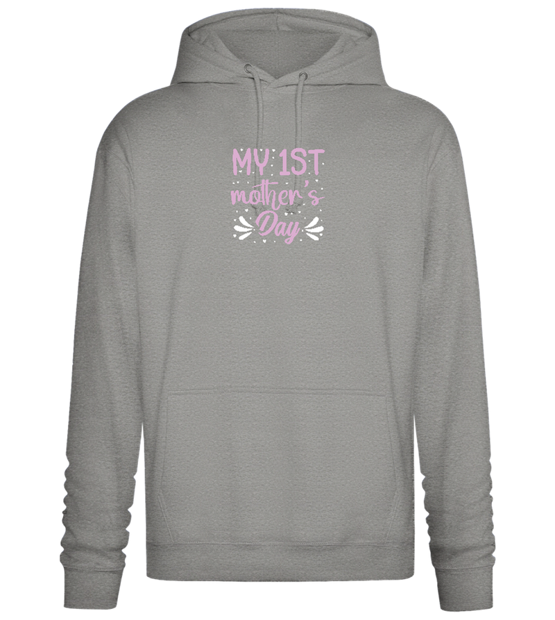 My 1st Mother's Day Design - Premium Essential Unisex Hoodie_ORION GREY II_front