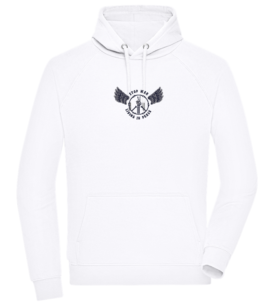 Living In Peace Design - Comfort unisex hoodie_WHITE_front