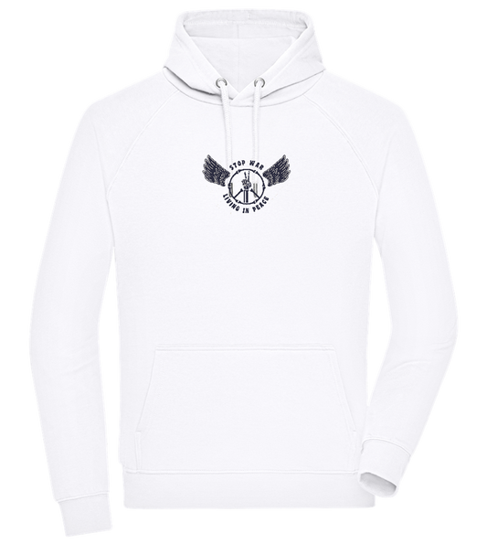 Living In Peace Design - Comfort unisex hoodie_WHITE_front