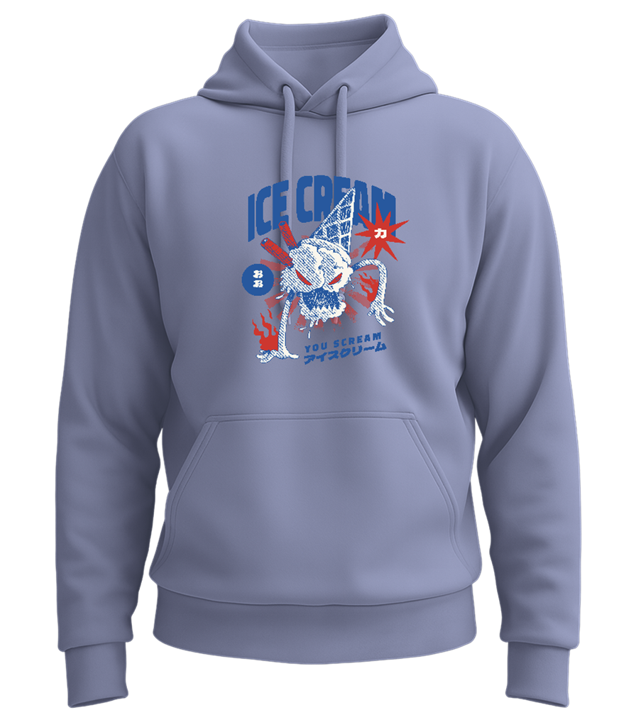 Ice Cream You Scream Design - Premium Essential Unisex Hoodie_BLUE_front