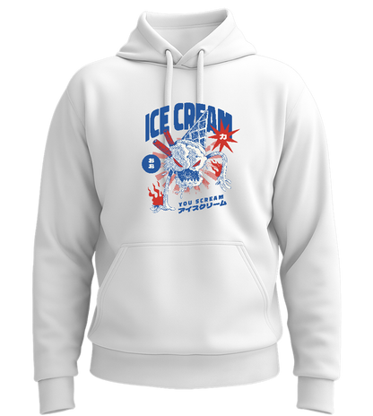 Ice Cream You Scream Design - Premium Essential Unisex Hoodie_WHITE_front