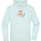 Cool Little Sister Teddy Bear Design - Premium Essential Unisex Hoodie_ARCTIC BLUE_front