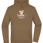 Cool Little Sister Teddy Bear Design - Premium Essential Unisex Hoodie_ARMY_front