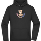 Cool Little Sister Teddy Bear Design - Premium Essential Unisex Hoodie_BLACK_front