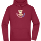 Cool Little Sister Teddy Bear Design - Premium Essential Unisex Hoodie_BORDEAUX_front