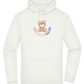 Cool Little Sister Teddy Bear Design - Premium Essential Unisex Hoodie_CREAMY GREEN_front