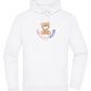 Cool Little Sister Teddy Bear Design - Premium Essential Unisex Hoodie_WHITE_front