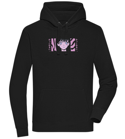 Confused Design - Premium unisex hoodie_BLACK_front