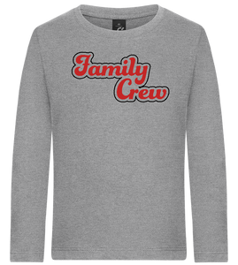 Family Crew Design - Premium kids long sleeve t-shirt