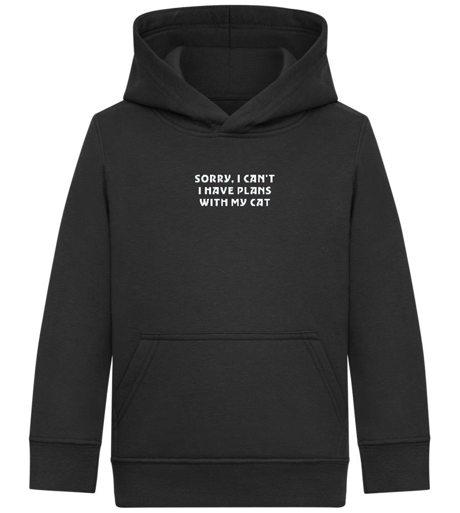 Big Plans Design - Comfort Kids Hoodie_BLACK_front