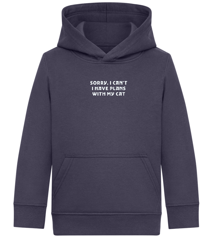 Big Plans Design - Comfort Kids Hoodie_FRENCH NAVY_front