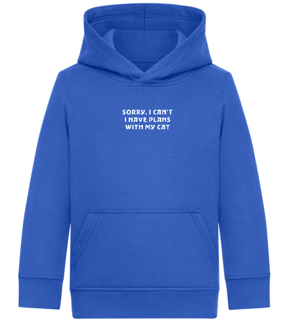 Big Plans Design - Comfort Kids Hoodie_ROYAL_front