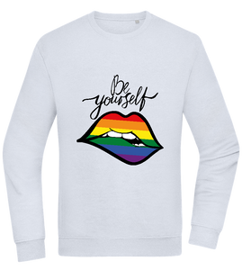 Be Yourself Rainbow Lips Design - Comfort Essential Unisex Sweater