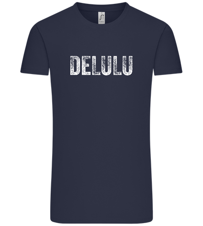 Delulu Design - Comfort Unisex T-Shirt_FRENCH NAVY_front
