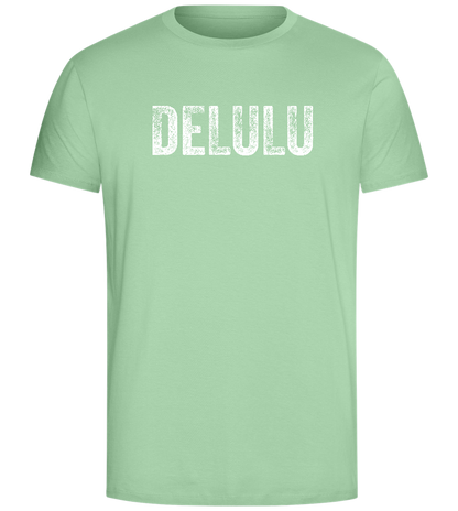 Delulu Design - Comfort Unisex T-Shirt_ICE GREEN_front