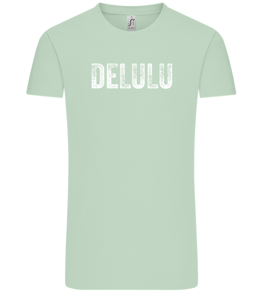 Delulu Design - Comfort Unisex T-Shirt_ICE GREEN_front