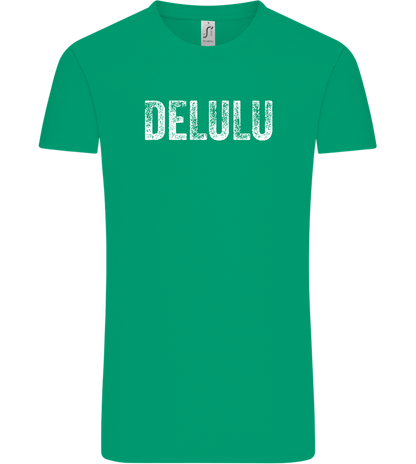 Delulu Design - Comfort Unisex T-Shirt_SPRING GREEN_front