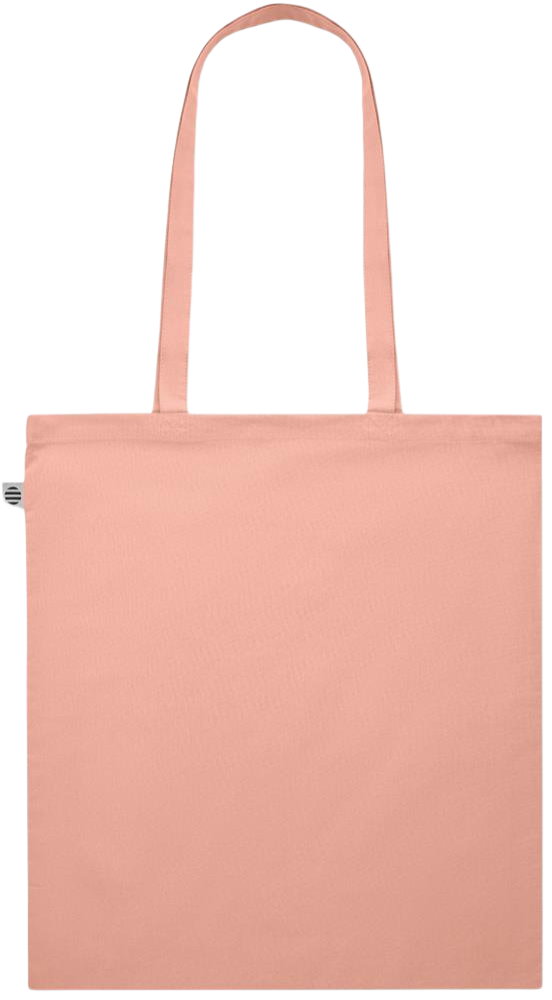 Zodiac Pisces Design - Premium colored organic cotton shopping bag_ORANGE_back