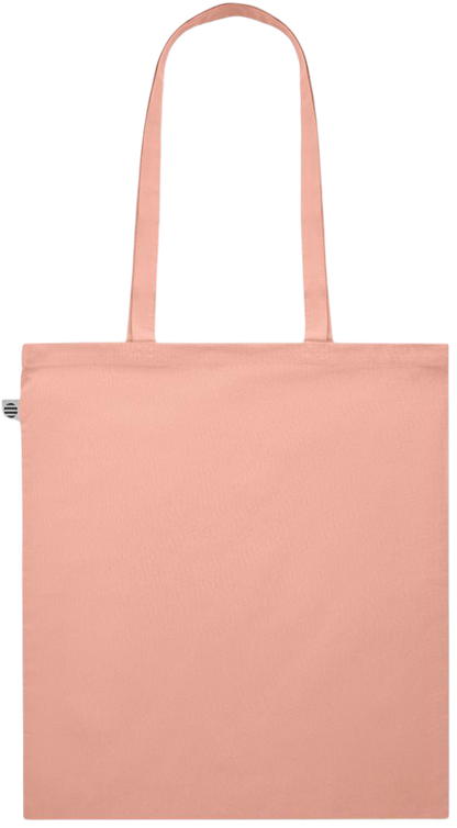 Zodiac Pisces Design - Premium colored organic cotton shopping bag_ORANGE_back