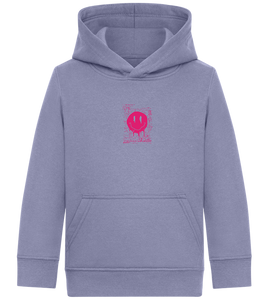 Distorted Pink Smiley Design - Comfort Kids Hoodie