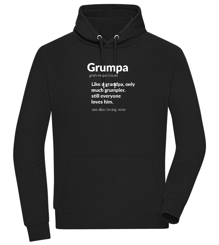 Grumpa Design - Comfort unisex hoodie_BLACK_front